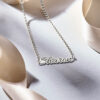 Naamketting zilver model Carolin Gepersonaliseerd - Afbeelding 3