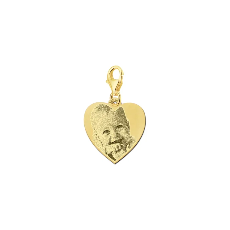 Bedel met foto goud gegraveerd