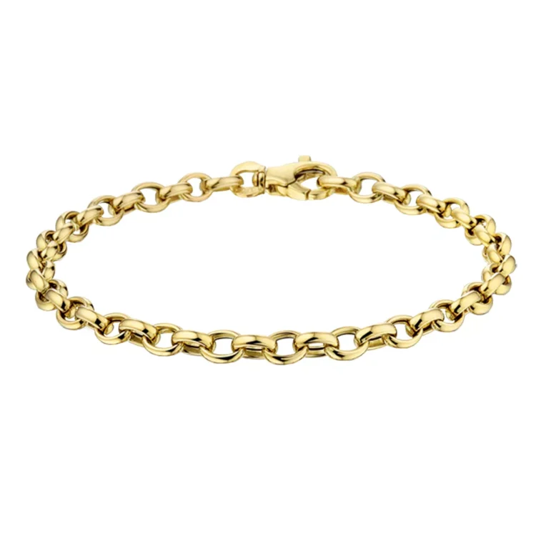 Gegraveerde Gouden armband jasseron
