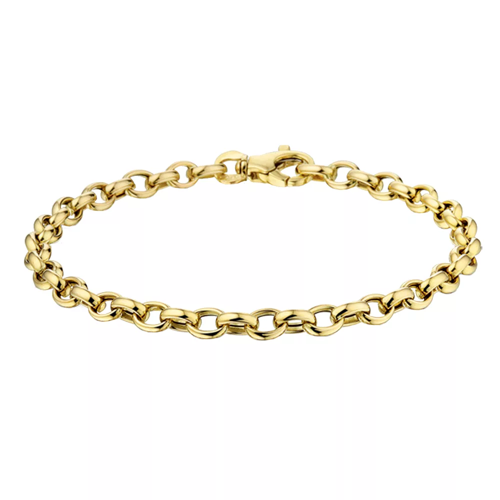 Gegraveerde Gouden armband jasseron
