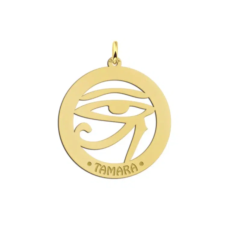 Gouden naamhanger Horus