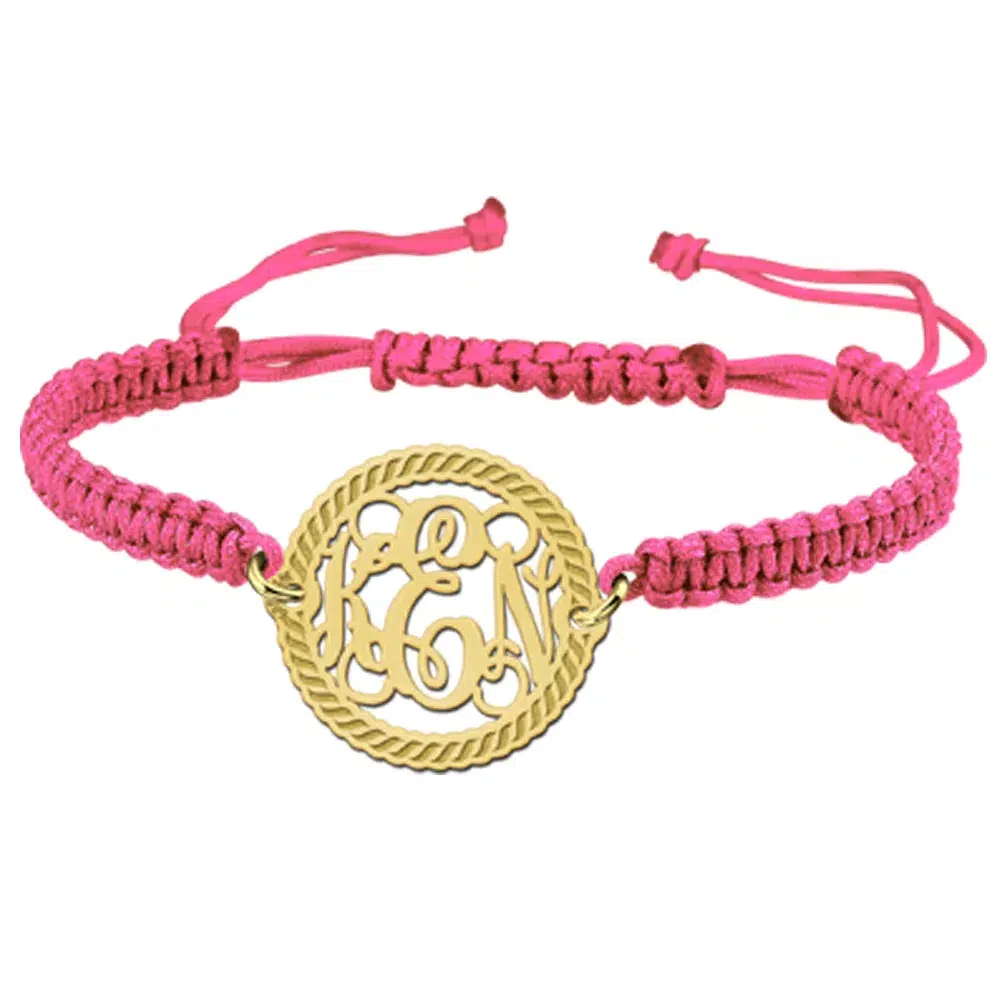 Gegraveerde Initialen letter armband