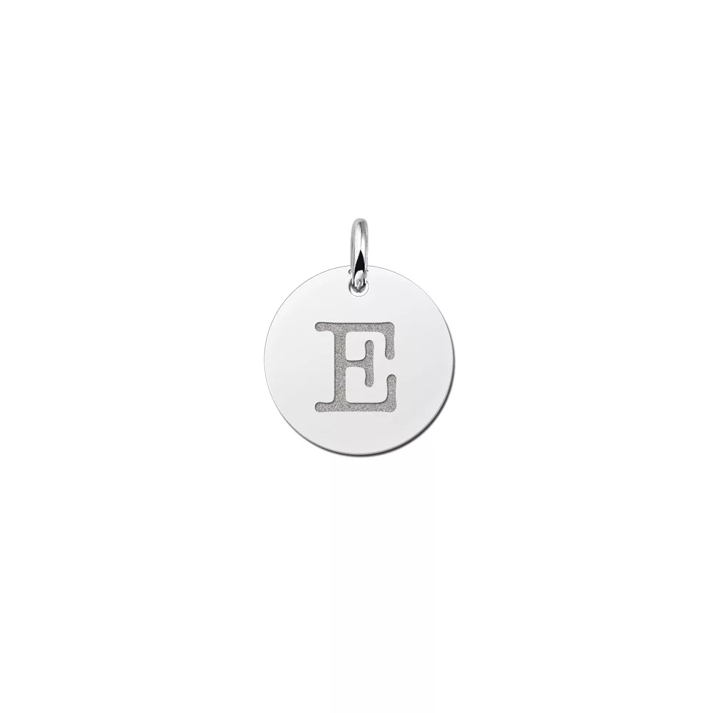Letter ketting zilver