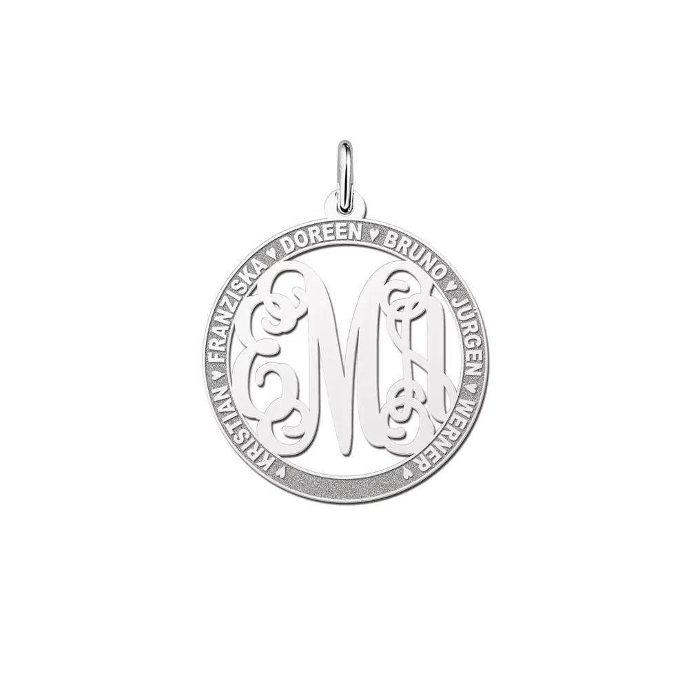 Monogram letter hanger namen
