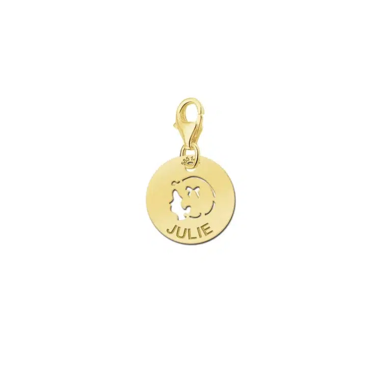 Naambedel goud baby hoofdje meisje - Names4ever