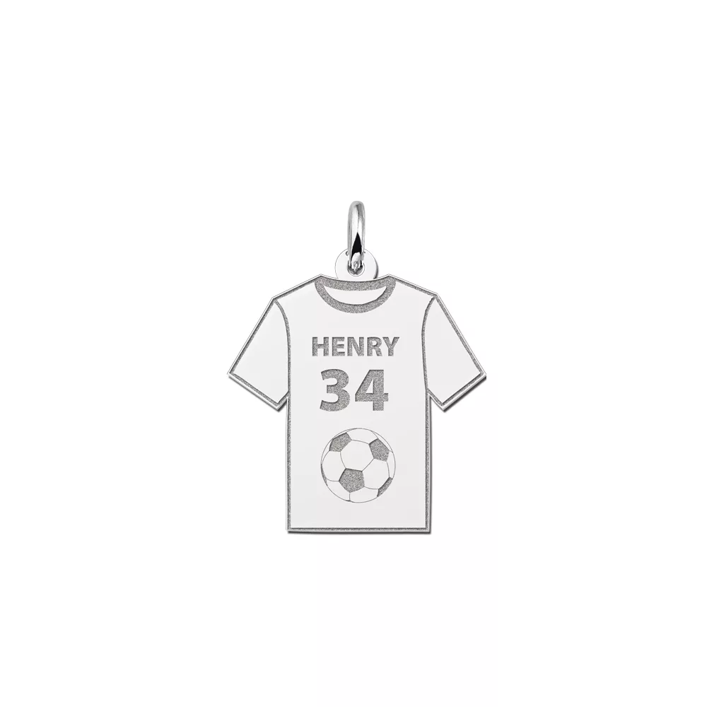 Sporthanger zilver voetbalshirt