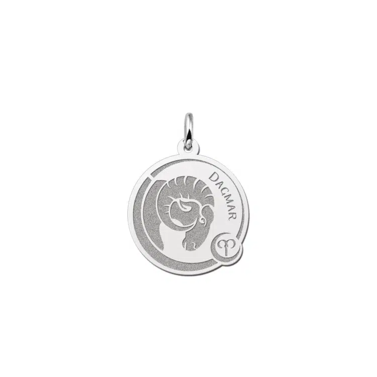 Sterrenbeeld met Personalisatie Ram in Zilver