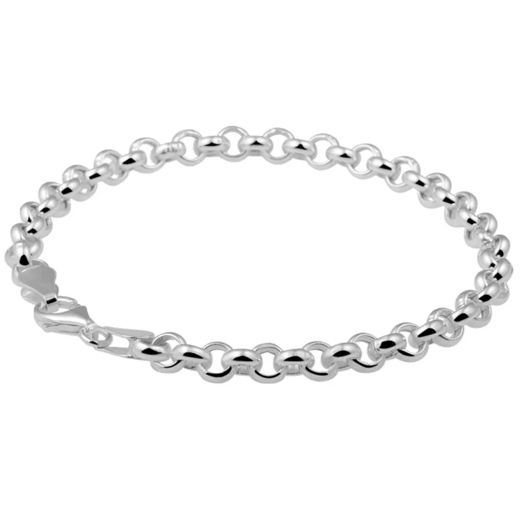 Gegraveerde Zilveren armband jasseron