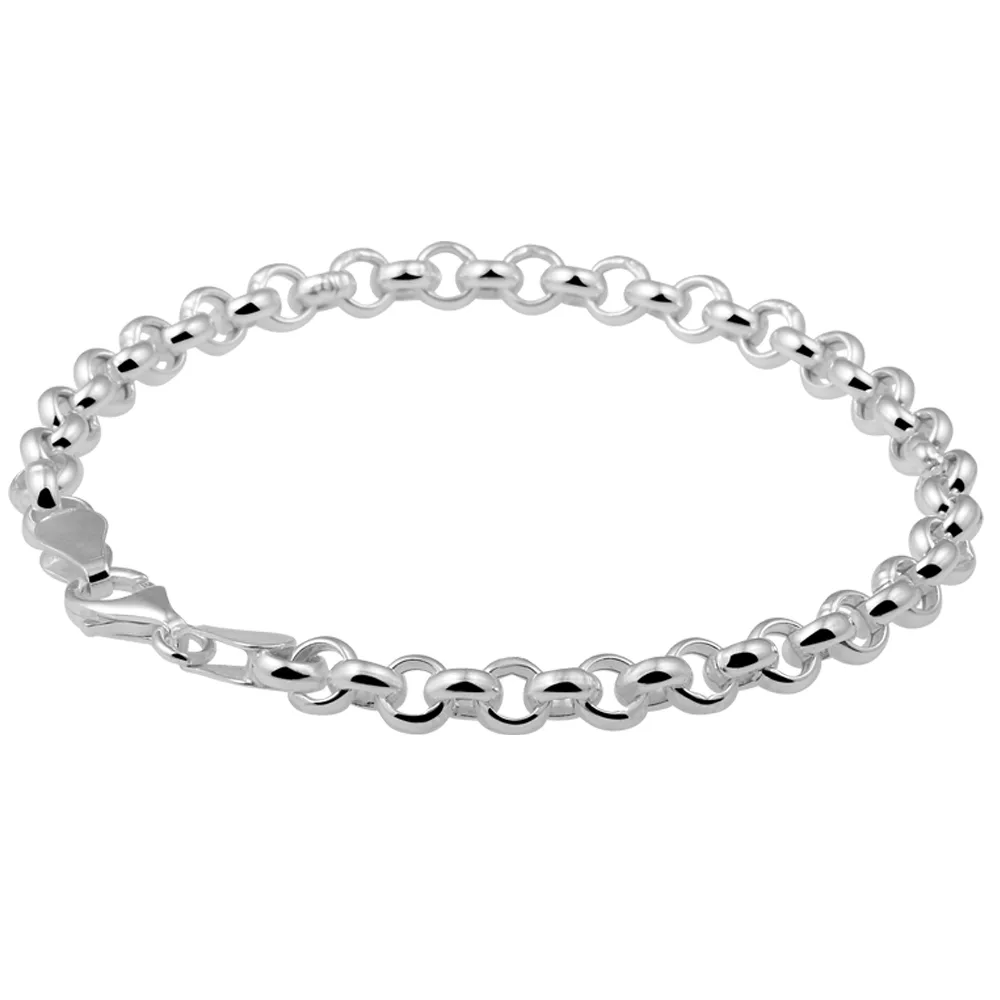 Gegraveerde Zilveren armband jasseron