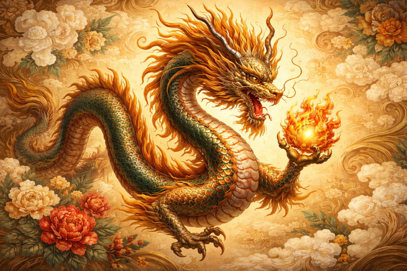 Chinese sterrenbeeld Draak als symbool van kracht, geluk en wijsheid in de Chinese astrologie